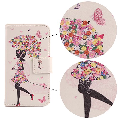 Pattern Wallet Design Flip PU Leather Cover Skin Protection Case for Oscal C30 / Oscal C30 Pro 6.5" (Umbrella Girl)4