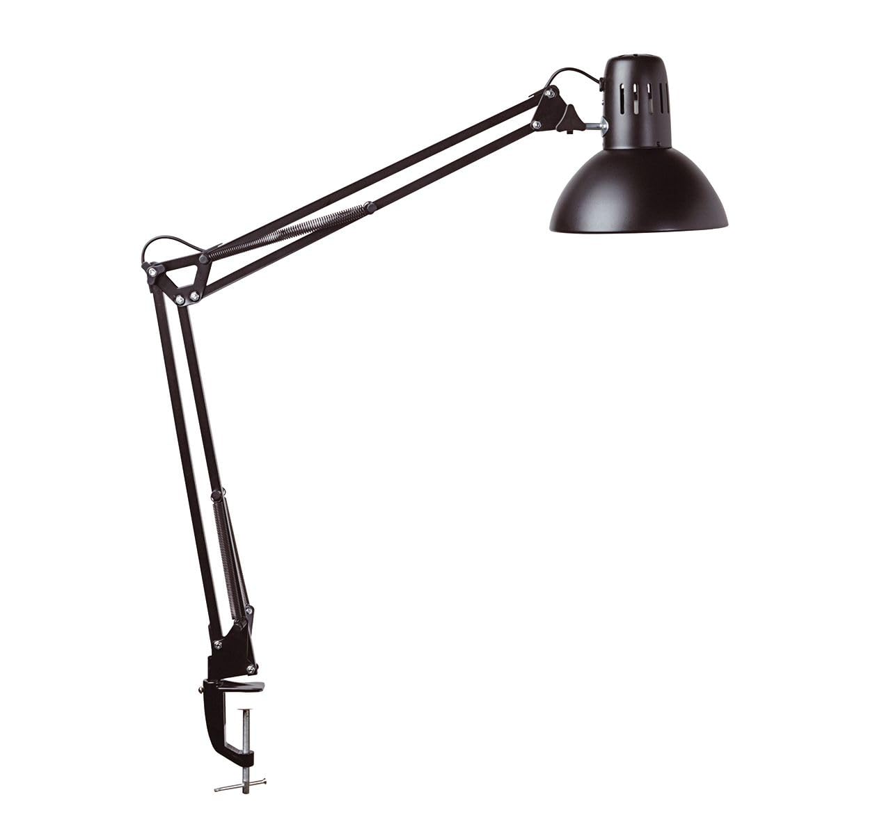 MAUL lampara escritorio MAULstudy | Lampara LED de pinza ajustable con brazo articulado para escritorio | Elegante lampara de mesa metálica LED | Exclusiva fuente de luz LED | Negro