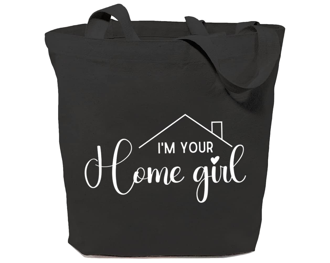 I'm Your Home Girl Canvas Tote Bag for Women Real Estate Agent Reusable Grocery Shoulder Shopping Bags Realtor Gifts