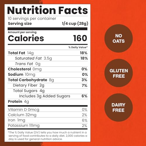 Image of Paleonola Maple Pancake Grain Free Granola, 10 Oz Resealable Bag (Pack of 1) - Grainless Paleo Granola Blended w /Organic Maple Syrup, Almonds, Pepitas, Pecans, & Vanilla Extract - Gluten & Dairy Free