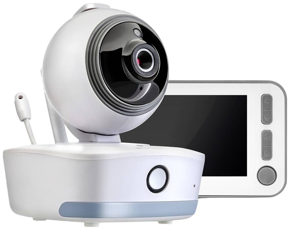 Reer 80440 BabyCam XL Vigilabebés con cámara de visión nocturna y detector de movimiento, blanco