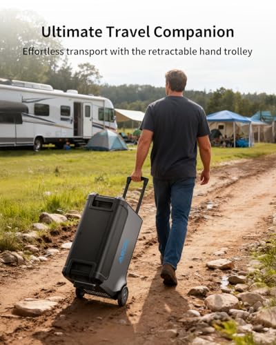Image of ABOK Ark3600 Portable Power Station of Extra Battery | Expandable to 11520Wh, 3840Wh LiFePO4 Battery, 3H Fast Charge, 3600W Solar Generator for Home Backup, Hurricane, Camping, RV