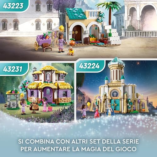 Disney Wish Il Castello di Re Magnifico, Gioco da Costruire dal Film Wish con le Mini Bamboline di Asha, Dahlia e Re Magnifico più la Figura di Star, Regalo di Natale per Bambine e Bambini 43224 - Lego - Immagine 7