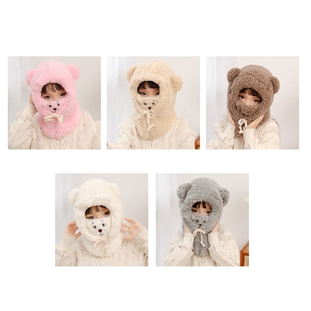 Bonnet-écharpe 2 En 1 Pour Bébé - Double Pompon, Doublure Polaire - Chaud Et Confortable Pour L'hiver - 6