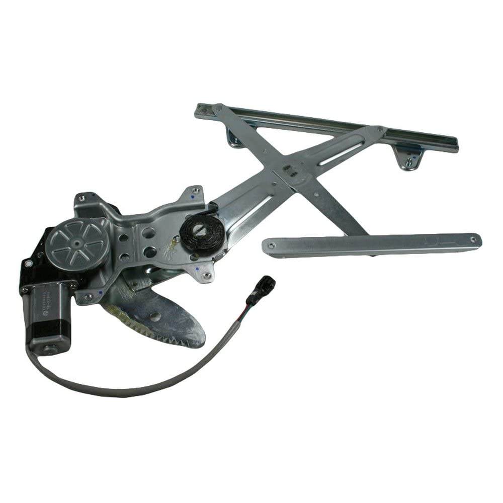 TRQ Rear Left Power Window Regulator &amp; Motor Assembly Drivers Side Compatible with 1997-2001 Toyota Camry TO1550114
