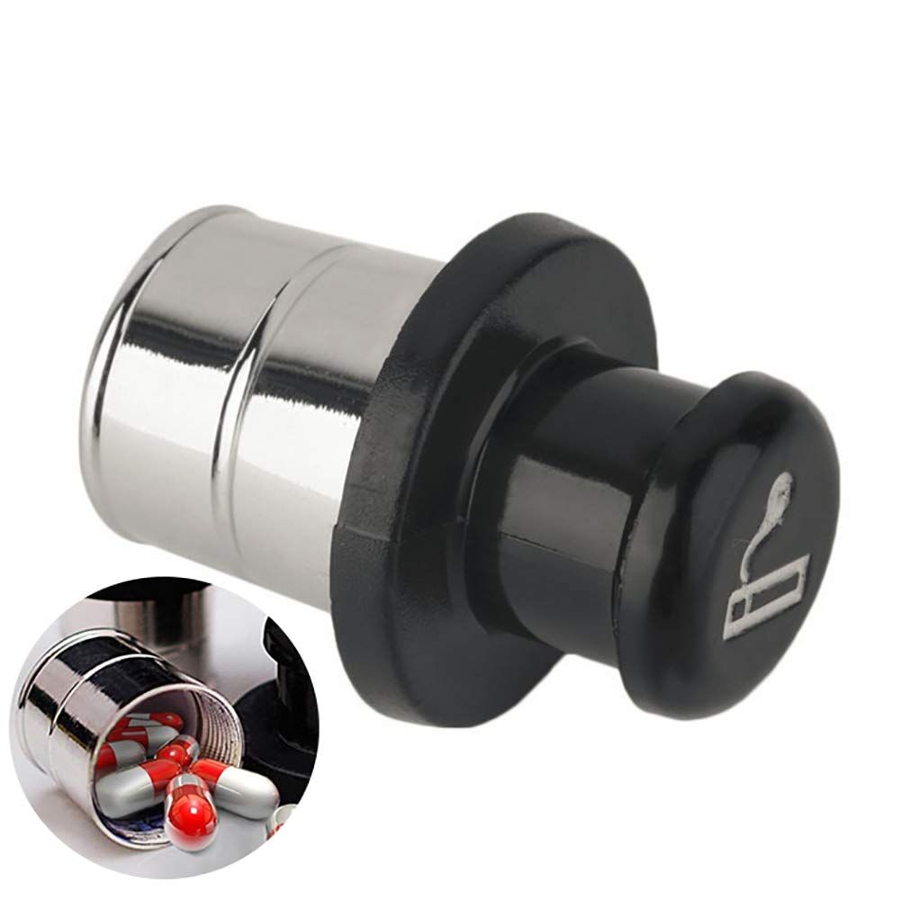 1pc Voiture Briquet en Forme de boîte de Rangement en métal Coffre-Fort Secret Stash Diversion Cachette Container Stash Boîte de dérivation Conteneur
