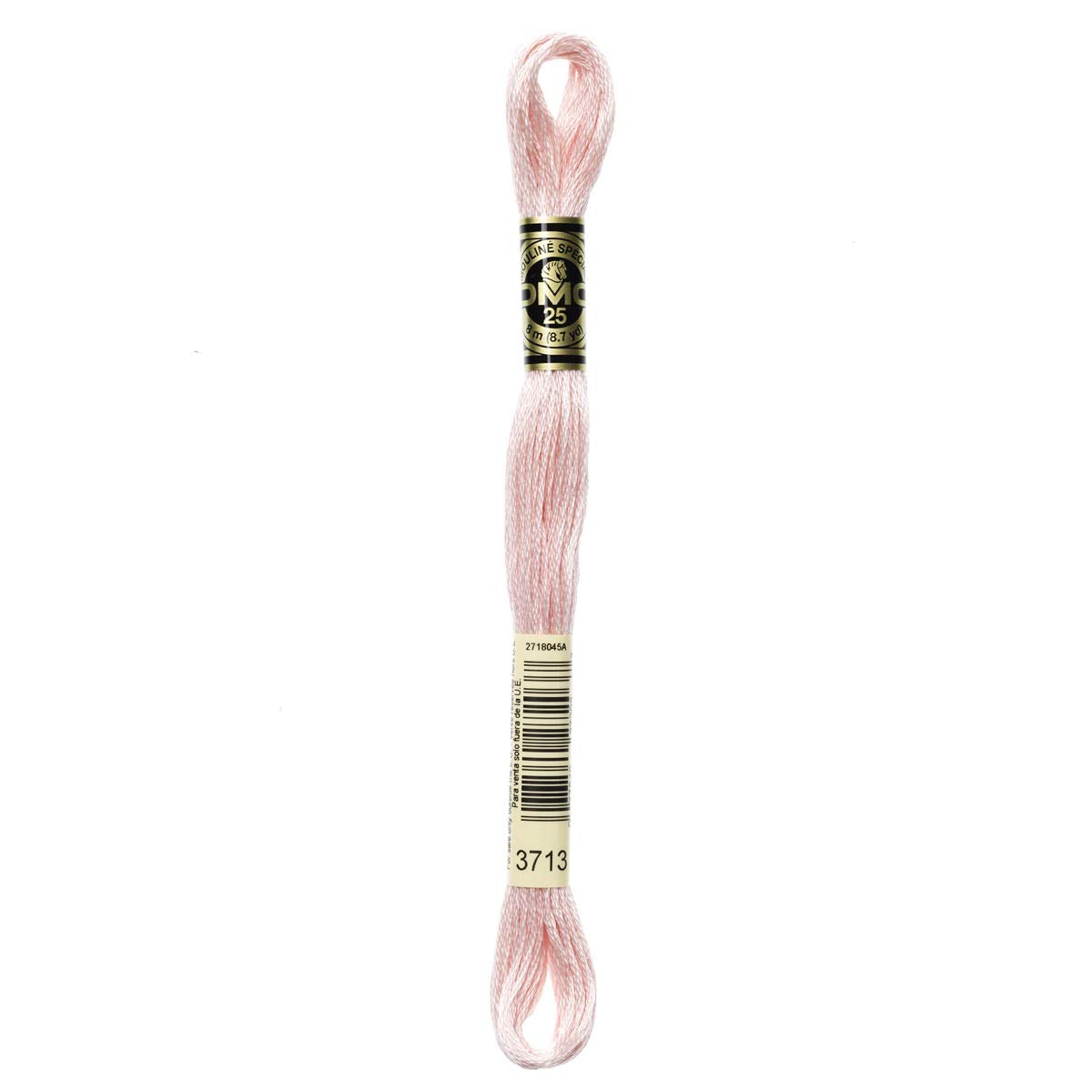 DMC Embroidery Floss Mouline Stranded Cotton Thread for Hand Embroidery and Sewing - Colour No: 3713-3 x 8m Skeins
