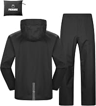 YADIFEN Men’s Premium Stylish Raincoat – Lightweight, Waterproof, Breathable & Windproof Jacket-Pant for Office, Travel, Bike Riding & Monsoon Protection