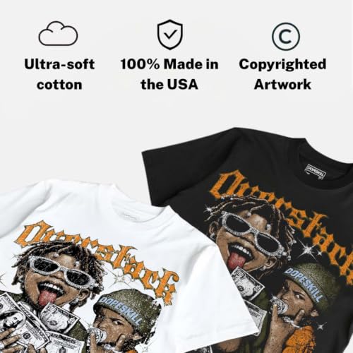 Image of DopeSkill Graphic Tee Streetwear Hypebeast Hip Hop Unisex Premium T-Shirt Sneaker Colour Matching Shirts Gift for Sneakerhead