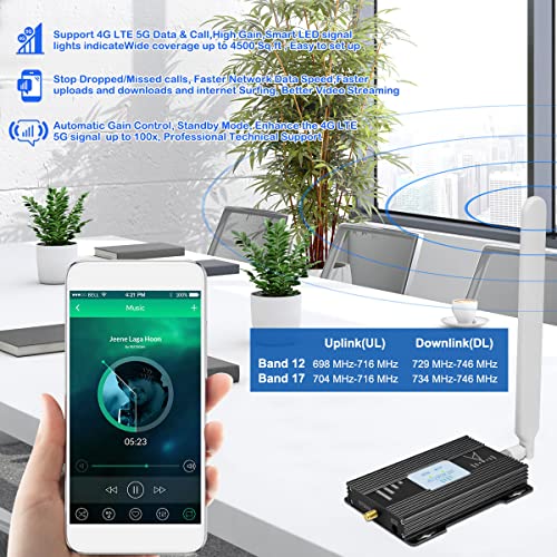 At&T Cell Phone Signal Booster At&T Signal Booster T Mobile 5G 4G Lte Band 12/17 Cricket At&T Cell Phone Booster Att Cell Booster At&T Cell Signal Booster For Home Att Booster Boost Call/Data #TOP4