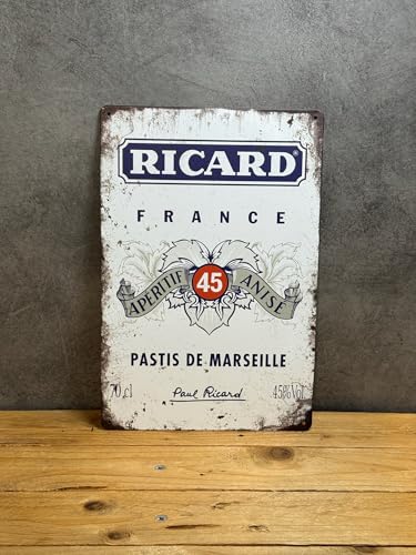 PLAK2L -Plaque Métal Vintage Décorative Ricard 686-30x20cm