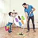 Juyibaao 5 Paare Mop Hausschuhe, Reinigungspantoffeln Wiederverwendbar Putzschuhe Microfaser Waschbare, Putz Hausschuhe Multifunktionale für Kinder Damen, 5 Farben