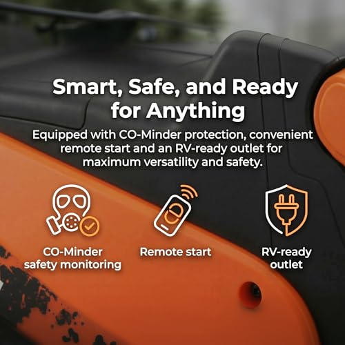 Image of LIFAN LF6800iE 6900W Peak Gas Inverter Generator, Remote Start, 120V /240V 23A Twist Lock Outlet, CO Sensor, 312cc Engine for Home Backup & RV, EPA Certified (Non-CARB /Not for Sale in CA)