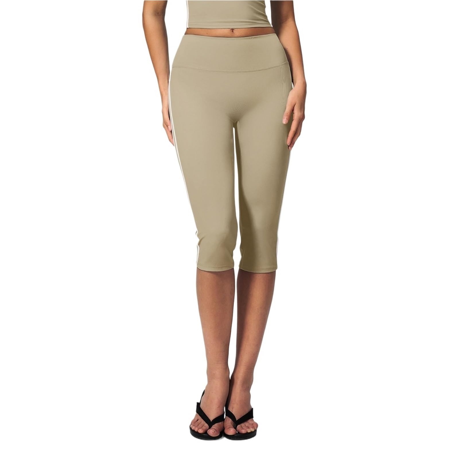 Mallas Piratas Mujer Pantalones De Yoga con Levantamiento De Cadera for Correr De Verano Leggings Capri De Cintura Alta