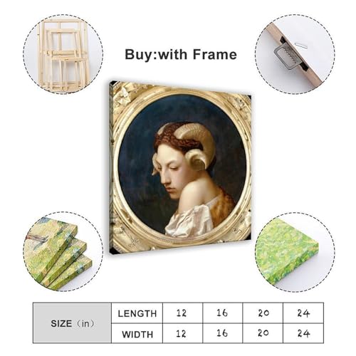 Toile La Bacchante Gerome : sublimez un mur vide avec un portrait d'art classique