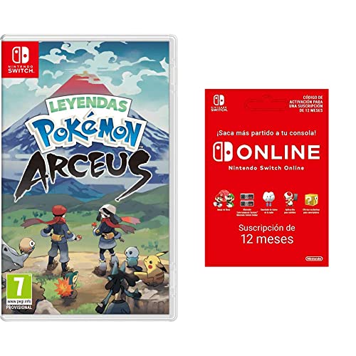 Ya en mundofriki.es: NINTENDO SWITCH LEYENDAS POKEMON: ARCEUS + Nintendo Switch Online - 12 Meses (Código de descarga)