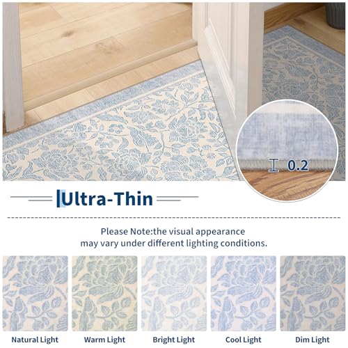 Tapete Floral Boho Lavable Garvee 61x91 cm miniatura 7