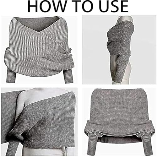 Freya Harper Scarf with Sleeves for Women - Soft Skin-Friendly Material, Classic Sleek - Ideal for Seasonal Transitions3