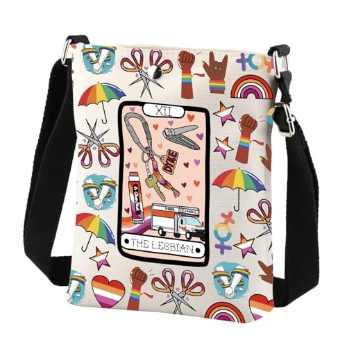 BNQL Lesbian Tarot Crossbody Bag Lgbtq Gifts Tarot Lover Gifts Lgbt Pride Gifts Funny Lesbian Gifts Lesbian Shoulder Bag4