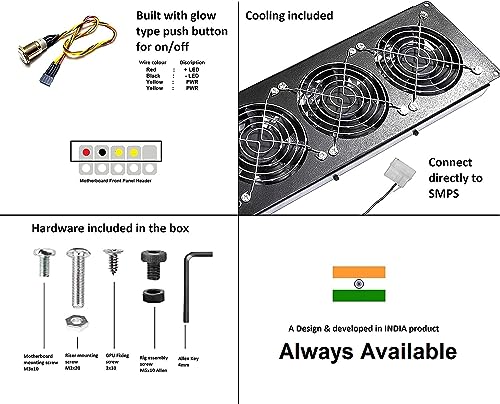 Mining Rig Frame for 6 GPU with Cooling by Xtrememiner Model Mini - Image 5