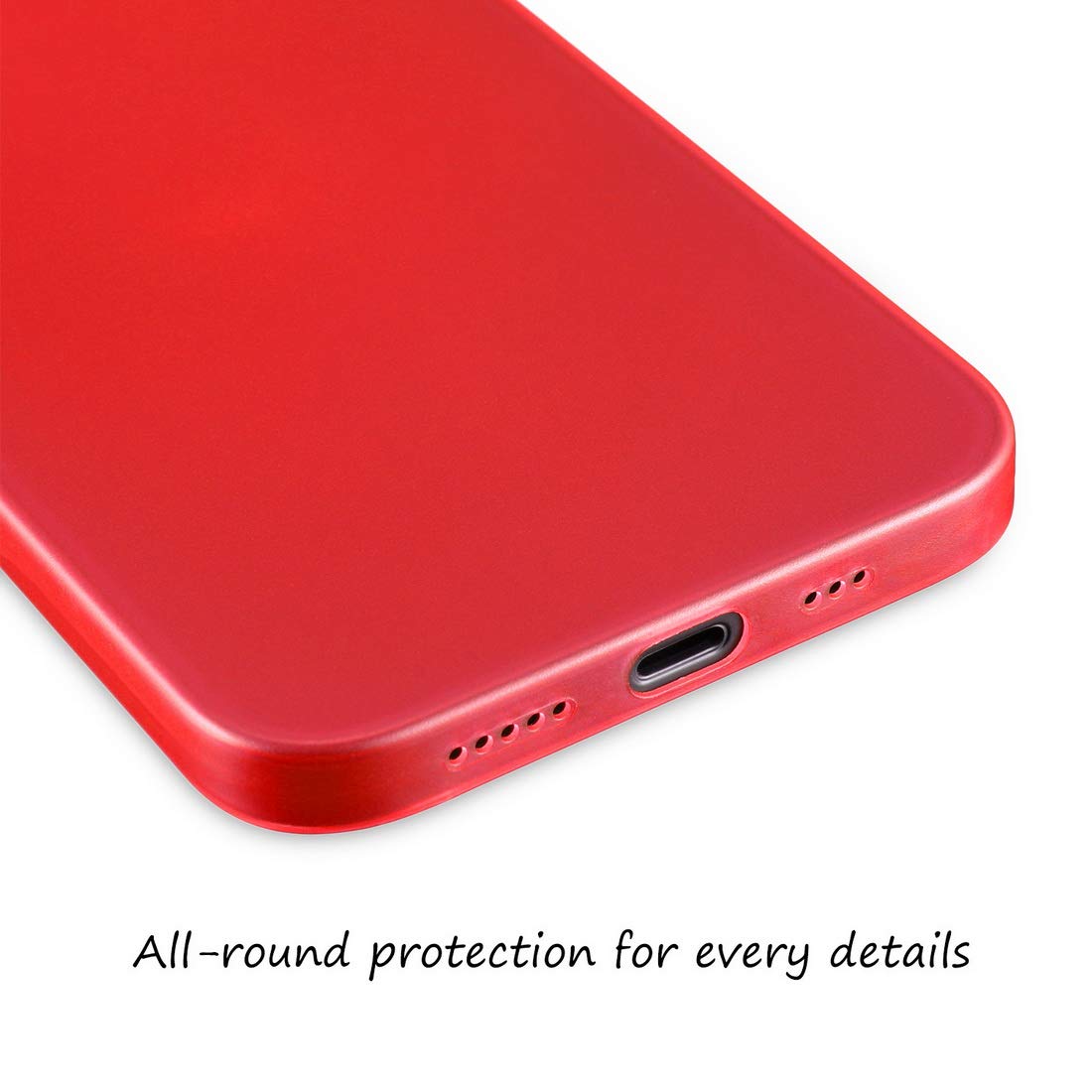 doupi UltraSlim Custodia per iPhone 12 PRO/iPhone 12 (6,1 Pollici), Satinato fine Piuma Facile Mat Semi Trasparente Cover, Giallo