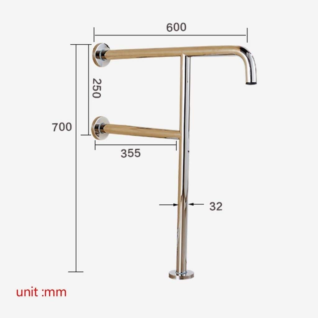 Asideros de baño Asidero de Seguridad Pasamanos de Apoyo, Asidero para baño y Ducha Pasamanos de Ducha Plateado, Acero Inoxidable 304 Peso del rodamiento 250 kg Mujeres E