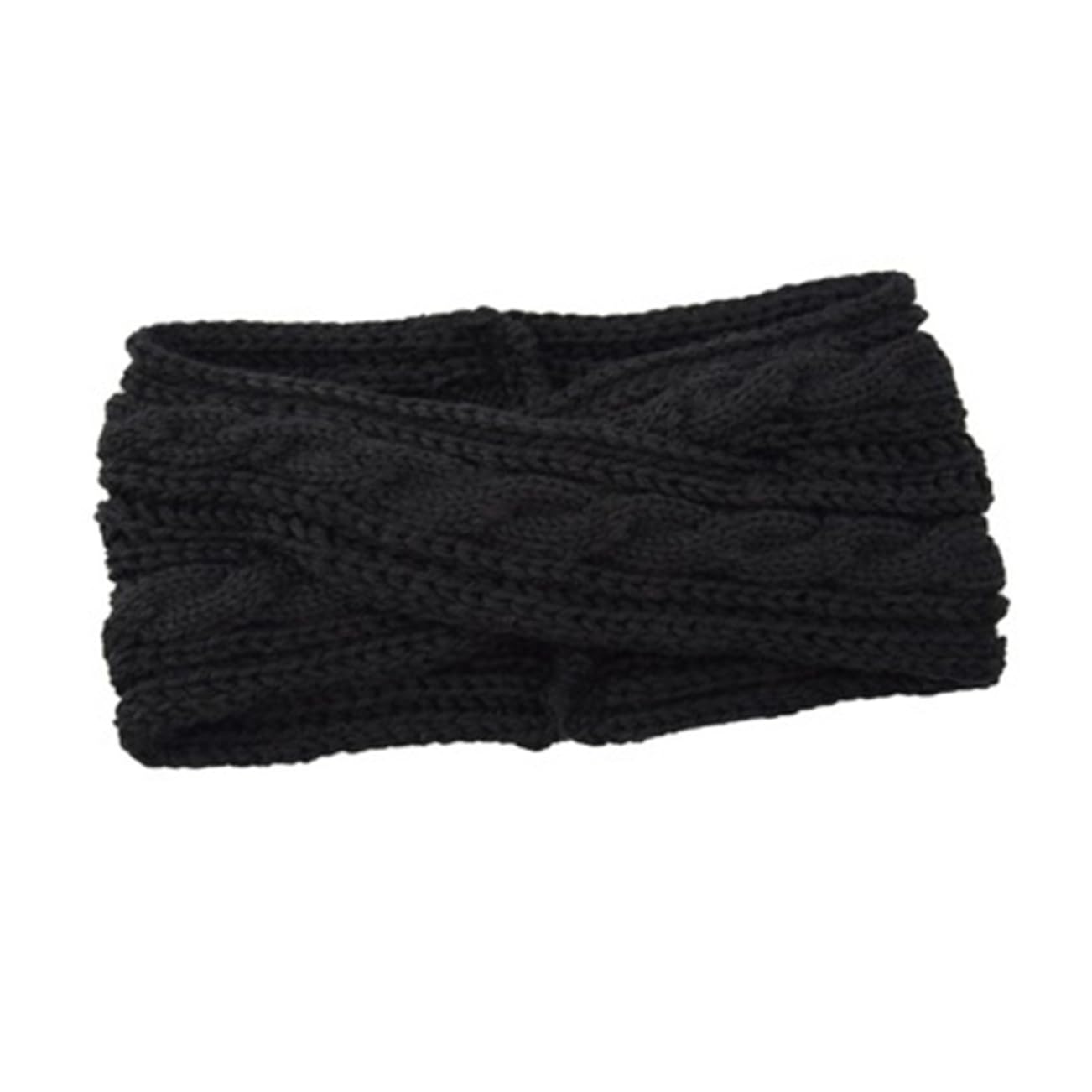 FRCOLOR 9stücke Teiliges Strick-woll-haarband Für Damen Elastisches Stirnband Schwarz Weiß Und Silber Haaraccessoire Für Winterspaß Und Sportaktivitäten
