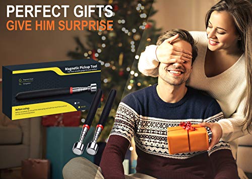 Stocking Stuffers Tool Gifts For Men - Magnetic Tool Pickup,Telescoping Magnet, Gadget Tool For Women, Christmas Tool Gifts Ideas For Men Dad Husband Handymen Woodworker,Magnet Tool 2 Pack #TOP3