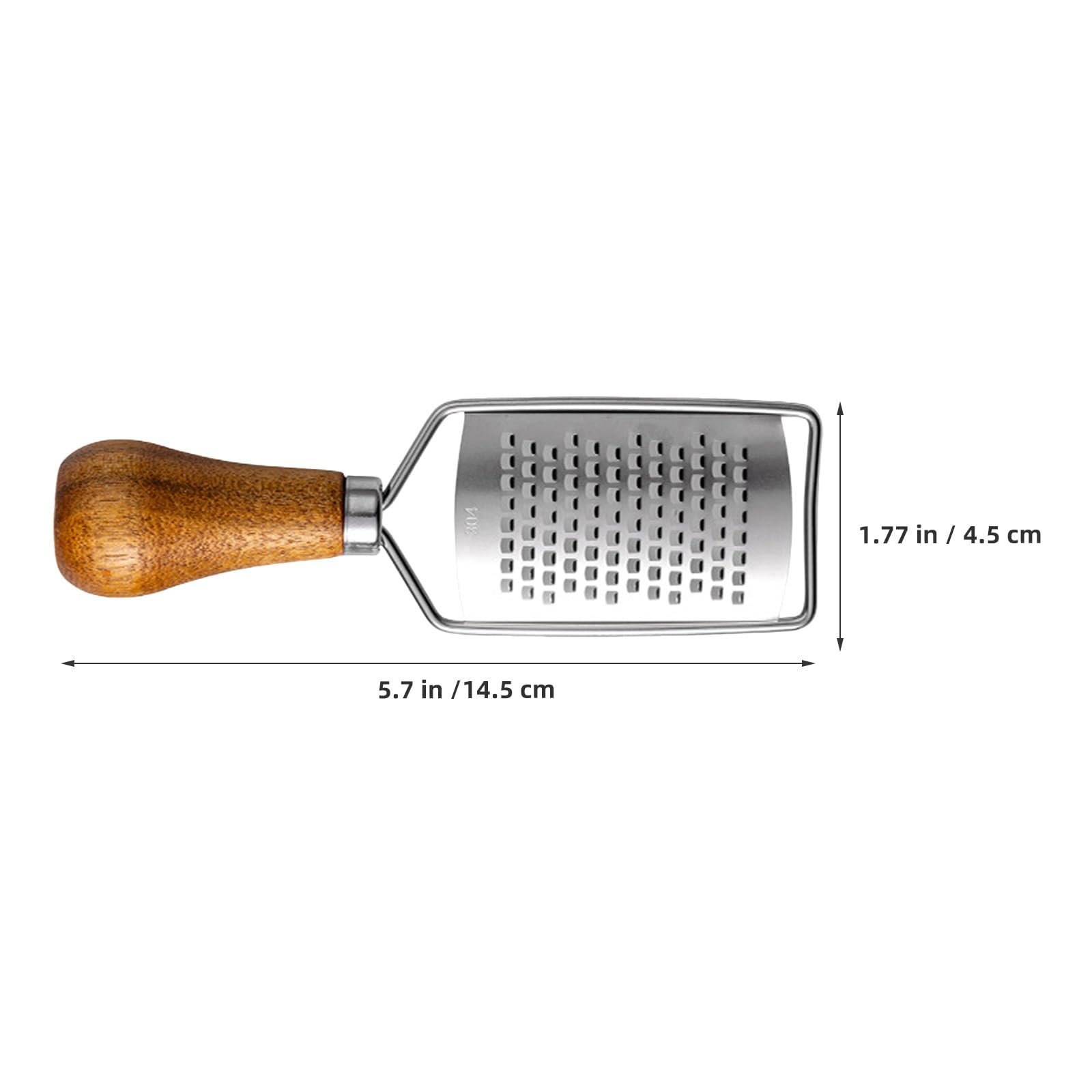 Rallador de Queso Manual de Acero Inoxico 6 Piezas con Mango de Madera Antideslizante Mini Cortador de Verduras y Rallador Grueso y Fino para Cocina de Cítricos y Patatas Portátil