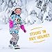 ParaWild Leopard Helmet Accessories w/Sticky Hook & Loop Fastener Adhesive (Helmet not Included), Helmet CAT Ears/Covers for Snowboarding, Skiing, Biking, Cycling, Skating etc for Kids and Adults