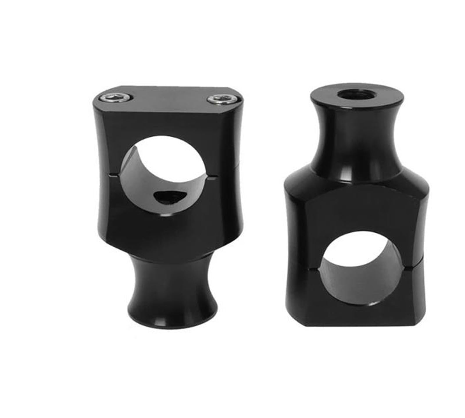 Hdhcscagh Black 25 Mm 22 Mm Motorcycle Handlebar Motocross Heightening Clamp Mount 1'' 7/8" Motorbike Modification Handlebar Clamps Risers(,22 Mm)