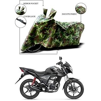 ANTHUB Water-Resistant Body Cover for Honda CB Twister UV Ray Dirt Dust Protection (GR-263-Multi-Colored)