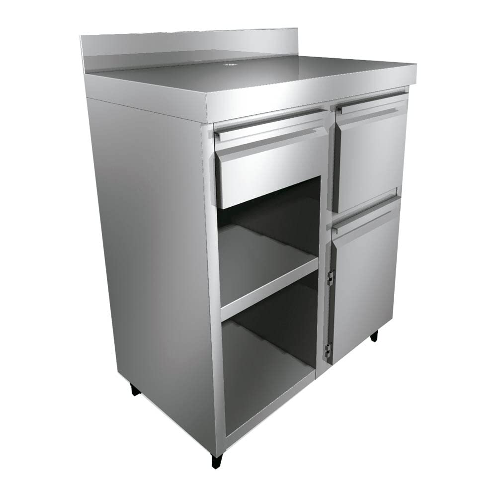 Mueble cafetero INOX - 1000 x 600 x 1050 mm - Maquinaria Bar Hostelería