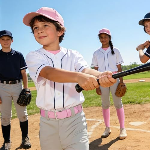 Image of VONMELLI Youth Baseball Belt and Socks Combo, Elastic Softball Belts and Socks for Boys and Adult (2 Pairs of Socks & 1 Belt)