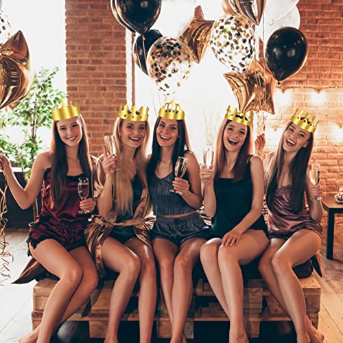 Abellio 20 Stuks Gouden Papieren Kroon, Verjaardag Koning Kronen Gouden Papieren Feesthoeden voor Kinderen Volwassenen… - Image 7