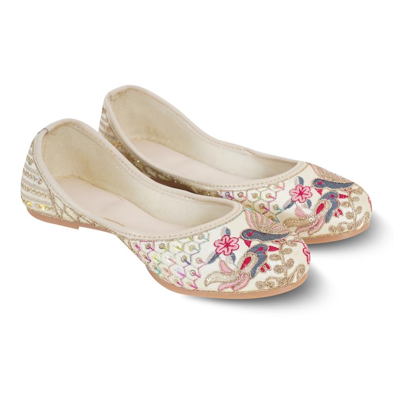 dfr Womens Embroidered Rajasthani Mojari Juti Shoe-picture-33