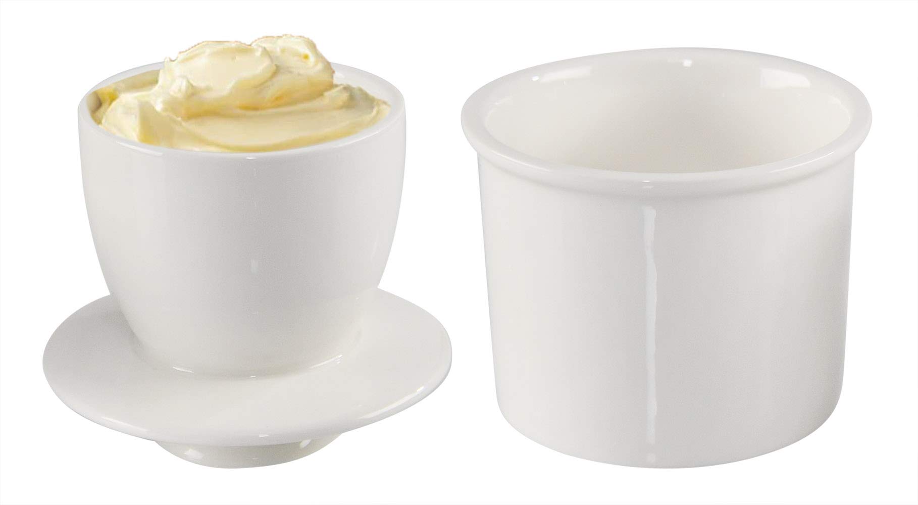 Buy HomeX Butter Keeper Crock, Ceramic Butter Dish with Lid, French