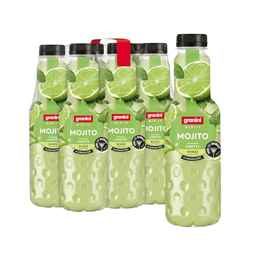 granini MIX-IT Mojito (6 x 0 75L) Limette Minze Fruchtsaftgetränk Mocktail Party-Drink vegan laktosefrei mit Pfand