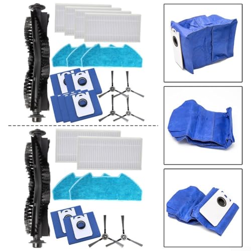 Image of Filter Brush Dust Bags Set For BObsweep For Dustin for Ultra-Vision Robotic Vacuum Cleaners, Vacuum Cleaner Attachments Spare Parts(Set H 18pcs)