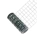 Garmix Gartenzaun Maschendraht Gitterzaun Wildzaun Schweißgitter Grün 25m 7,5x10cm 2,10mm (60 cm)