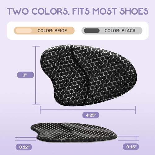 Image of ZAIWOO Metatarsal Pads for Women | Ball of Foot Cushions & High Heel Comfort Pads (1-Pair), Non-Slip Gel Inserts - Pocket-Size Trial Kit