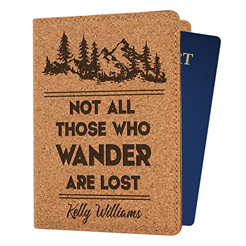 Personalized Engraved Leather Passport Holder for Travelers