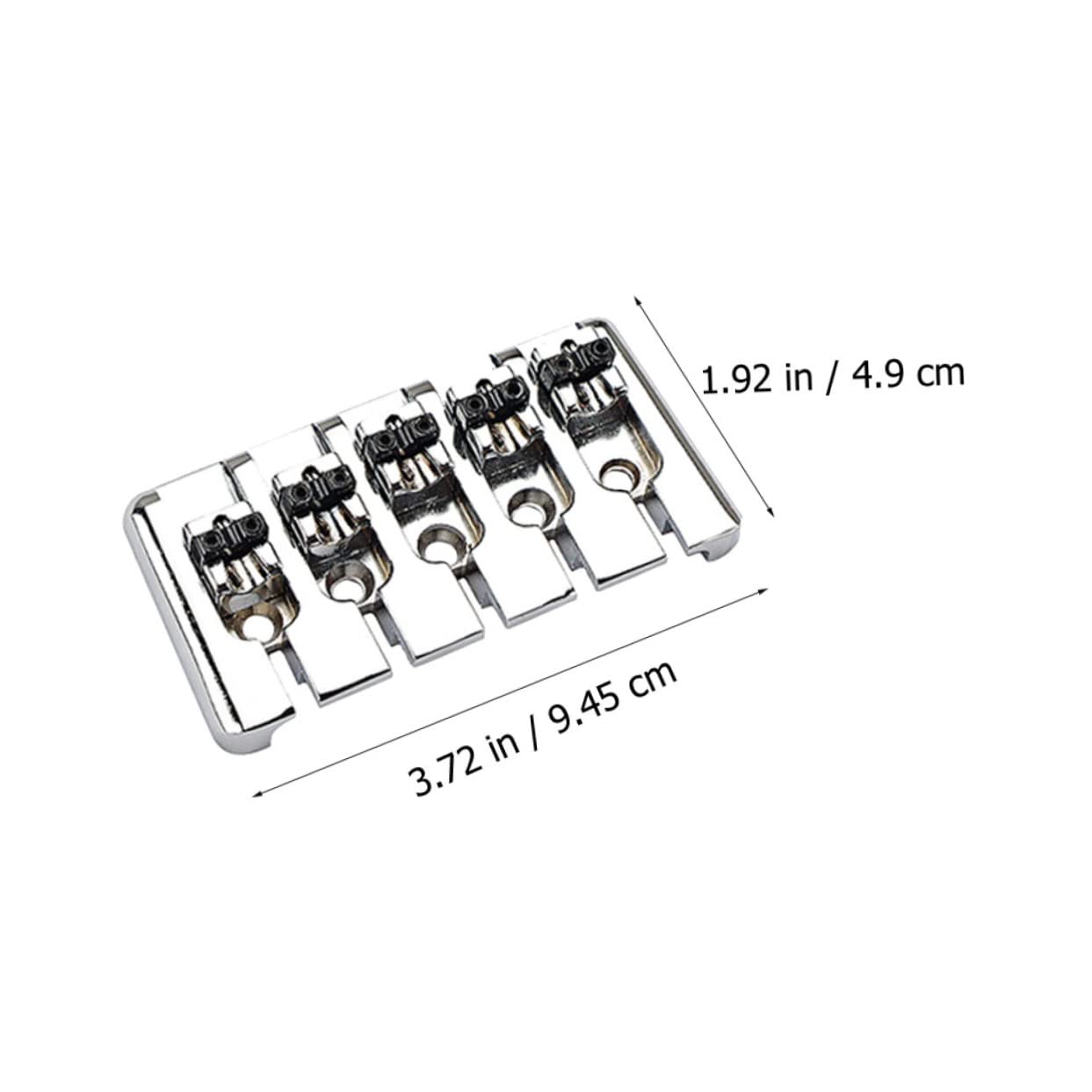 Abaodam 4 Sets Tailpiece Guitar Bridge Tailpiece Mini Dj Stand Bass Tremolo Bridge Guitar Bone Vintage Tremolo Bridge Guitars Bridge Tailpiece Part Me : Abaodam Deluxe Silver Tailpiece String Guitar Solid