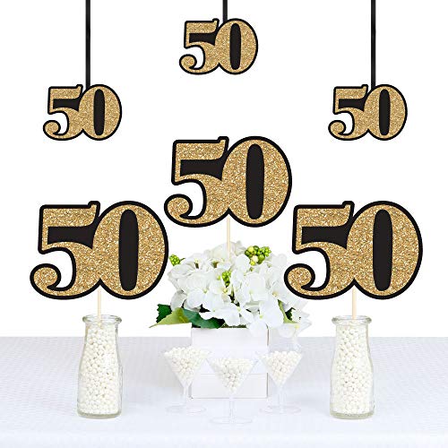 Adult 50Th Birthday - Gold - Decorations Diy Party Essentials - Set Of 20 #TOP1