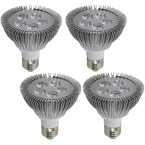 Mininono 4 Packs Super Bright PAR20 LED Light Bulb E27 Base 5W Dimmable High Power Spotlight Bulbs, 6000K Cool White 50W Equivalent Flood Lights Lamp Cover
