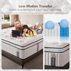 Queen Mattress, DIGLANT 14Inch Cooling Gel Memory Foam Hybrid Mattress with Pocket Springs, Supportive & Pressure Relief, Medium Plush Feel Queen Size Mattress in a Box, CertiPUR-US Certified, 60"*80" Queen Mattress DIGLANT 14Inch Cooling Gel Memory Foam Hybrid Mattress with Pocket Springs Supportive Pressure Relief Medium Plush Feel Queen Size Mattress in a Box CertiPUR US Certified 6080
