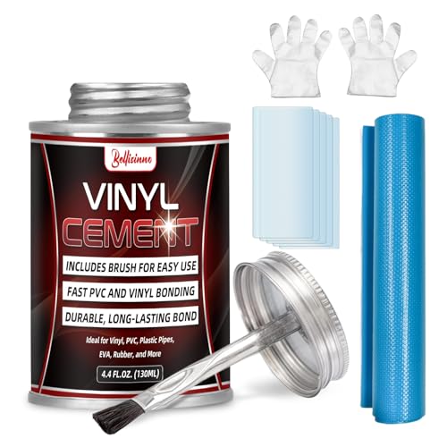 Vinyl Cement with Brush, Waterproof PVC Cement, High...