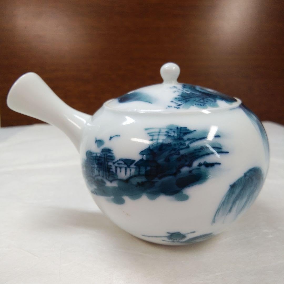 Amazon.co.jp: 煎茶道具 煎茶器セット 有田焼 山水画 畑万作 : ホーム 