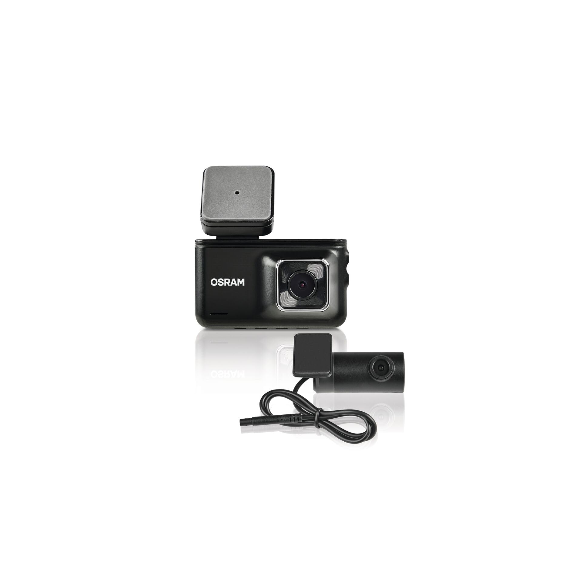 OSRAM ROADsight 3500R Dash Camera z kamerą cofania, rozdzielczość HD 1296p, wyświetlacz 3 cale, szeroki kąt widzenia 140°, czujnik G, 30 kl./s, tryb parkowania, funkcja HDR, obsługa kart SD