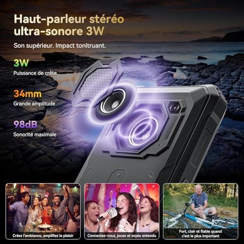 Téléphone portable incassable Blackview BV6200 Plus 128Go - 6